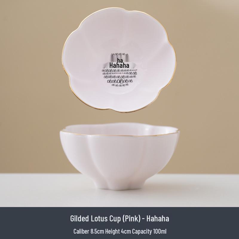 Jade White Porcelain Tea Cup with Flower Petal Design - Ceramic Tea Set for Women