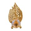 Fine Craftsmanship Crystal Ball Table Decoration Metal Leaf Crystal Ball Collectibles  Office