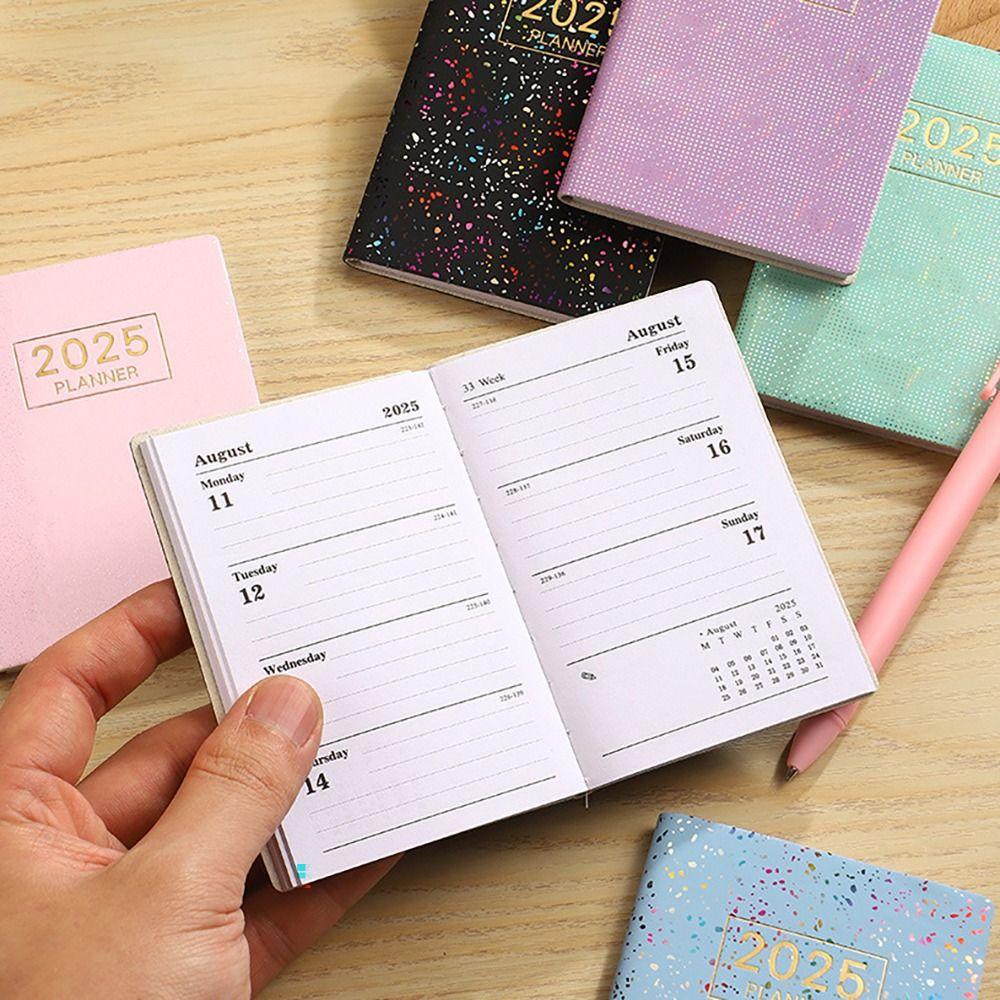A7 2025 Planner Notebook Mini Daily Weekly Monthly Planner Notebook Students
