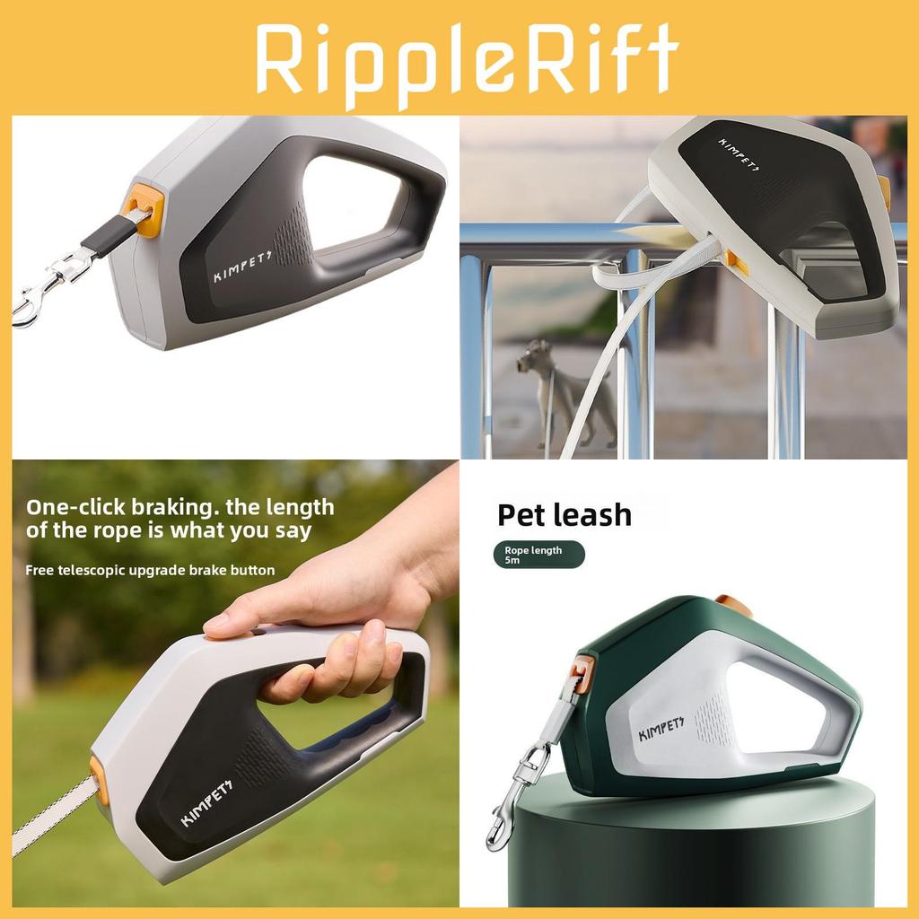 Pet Traction Rope With Automatic Scalability And Letter Design For Outdoor Walks