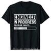 Men's Clothing Street T-shirt Clothes Engineer In Progress Print Cotton Tshirt Summer Harajuku Streetwear Fitness T Shirt Tops