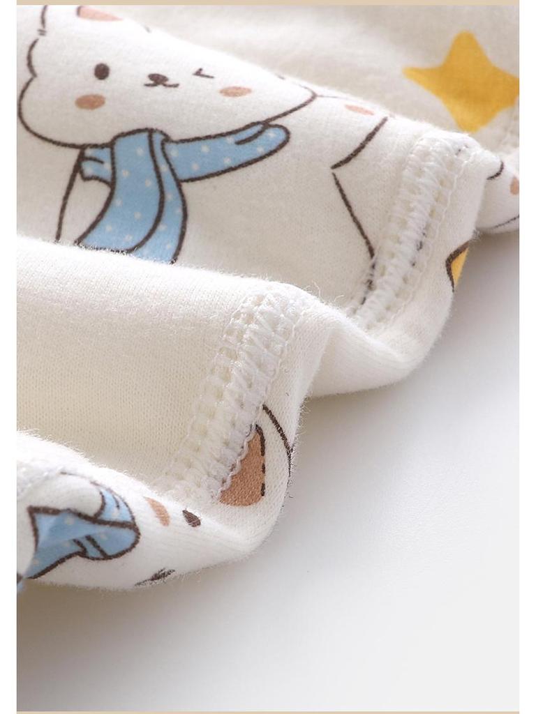 40g Baby Baumwollunterwäsche & Pyjama-Set - Hohe Taille, Bauchschutz, Herbst/Winter Wärme