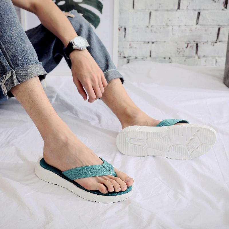 Fashion Summer Mixed Color Bathroom Slippers Classic Men's Flip Flop Male Sandals Breathable Slipper for Men Household Comfortable Shoes