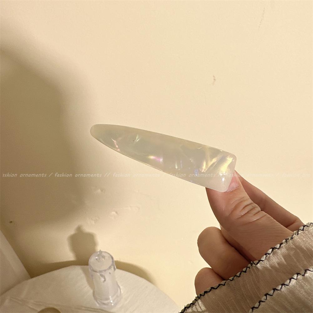 

Заколка-бантик из ацетата в стиле INS: Простая конусная заколка-уточка для челки