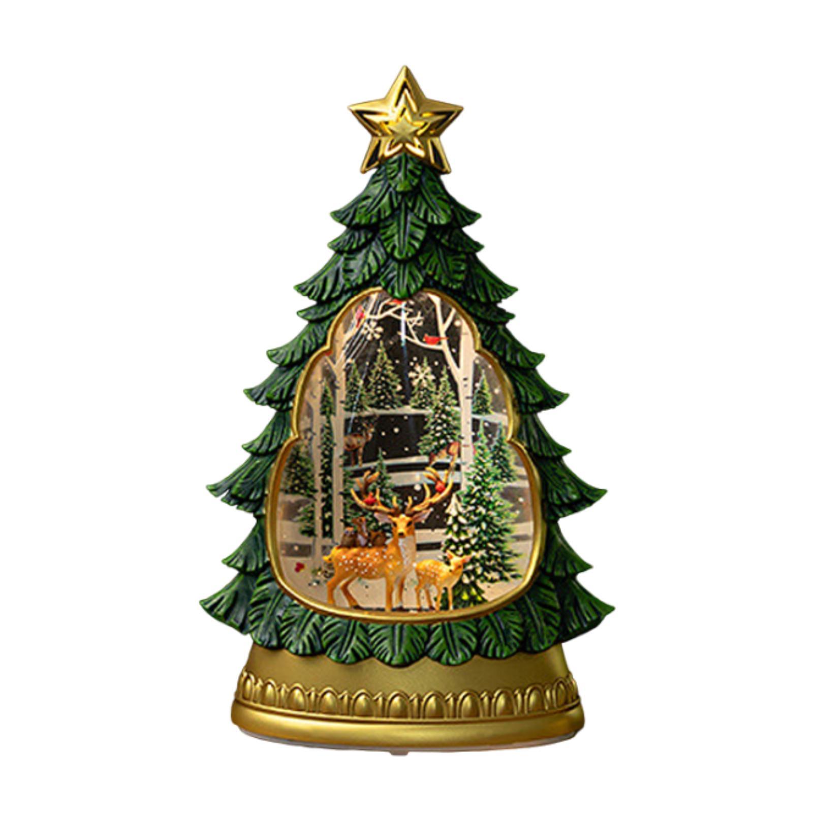 

Рождественская елка Музыкальная шкатулка Украшение Подарок на день рождения Креативная светящаяся музыкальная шкатулка