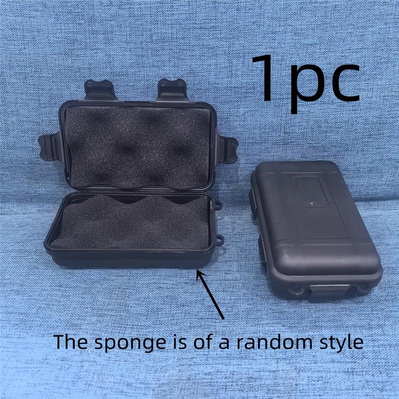 

New EDC Tools Outdoor Survival Kit Box Sealed Shockproof Waterproof Box Wild Survival Food Grade Storage Box Portable Tool Box чорний
