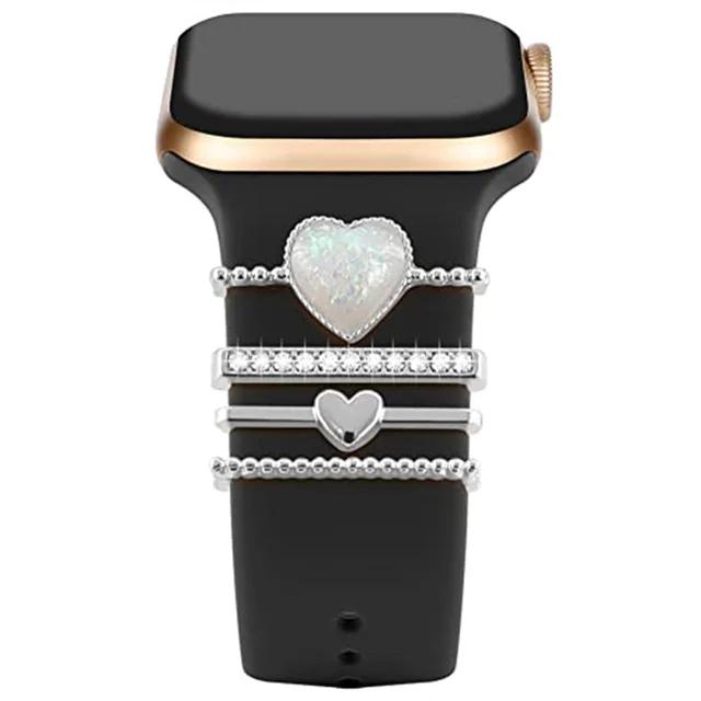 Decoration For Apple watch band 9 8 7 6 SE Ultra 2 Accessories Diamond Jewelry Decorative ring for Samsung watch strap 20mm/22mm