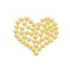 100Pcs Wall Decoration Mirror Acrylic Heart Sticker Self-adhesive 3D Decal for Kids Bedroom Living Room