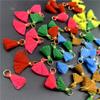10Pcs Mini Metal Hanging Ring Tassel Trim Pendant DIY Craft Jewelry Earrings Decor Material Fringe Trim DIY Sewing Supplies 20mm