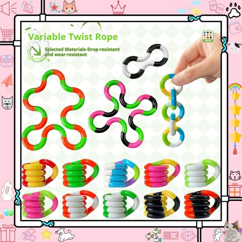 Tangle Attention Deficit Hyperactivity Disorder Concentration Training Finger Relaxation Stress Relieving Tool Twist Music Toy