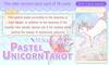 Tarot Cards Pastel Unicorn Tarot PASTEL UNICORN Rider Edition [Genuine]