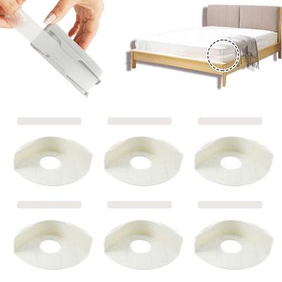 4/8Pcs Bed Sheet Holder with Lock Strip Heavy Duty Bedsheet Corner Fastener Keep Sheets Tight All Mattress Size Fitted Sheet Fixing Clip Keeper