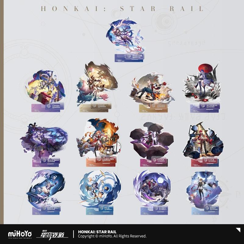 Sunsyea Honkai Star Rail Official Merch miHoYo Original Authentic The Nihility Path Acrylic Stand Kafka Acheron Fugue Hysilens