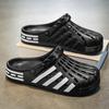 Fashion 2025 Summer EVA Lightweight Slippers For Men Women Garden Shoes Outdoor Striped Classic Clogs Men's Beach Sandals Casual Shoes