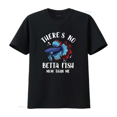 No Betta Fish Mom T Shirt Cute Mothers Day Aquarium Design for Moms Soft Comfortable Apparel Vintage Washed Designer Clothes