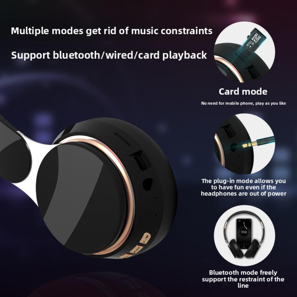 Wireless Headset Bluetooth Headset Subwoofer Stereo Card Sports Computer Headset