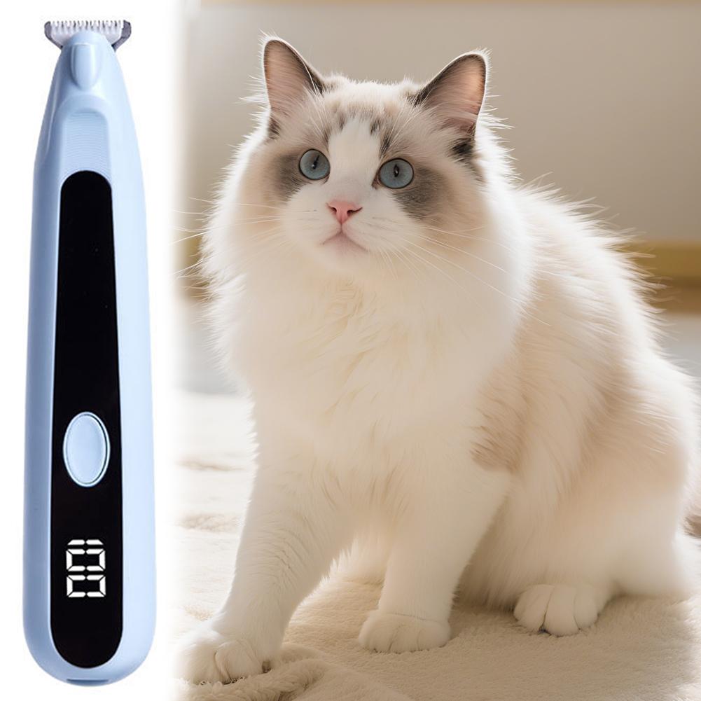 Pet Paw Trimmer Cordless Dog Foot Hair Shaver USB Rechargeable Ultra-Quiet Operation Calming Pets During Grooming Sessions