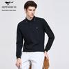 Men's Modal Silk Long Sleeve Polo Shirt
