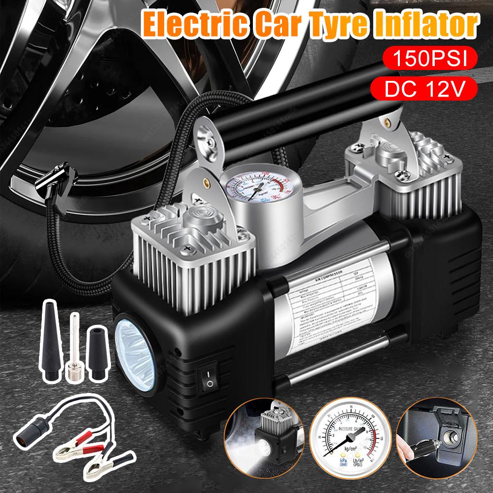 150PSI Car Inflation Pump 80-Chamber Automatic Refill High-Pressure Tire Inflator For Car And Van Portable Dual Purpose Air Pump