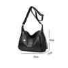 Women's Shoulder Bag Leather Versatile Double Layer Large Capacity Simplicity Retro High Quality Luxury Female's Crossbody Bags