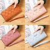 Pu Leather Long Wallet For Women With Zipper And Multifunction Storage For Daily Use