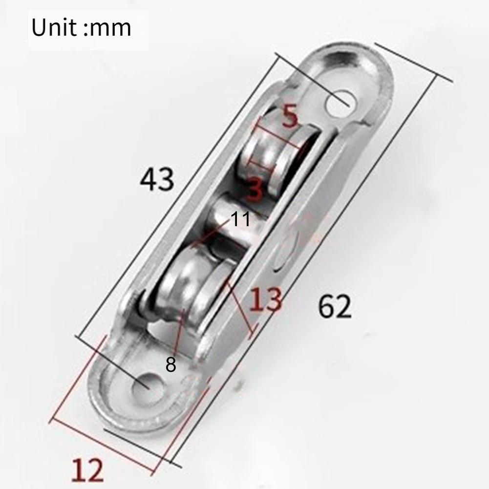 4pcs Slot/Flat Wheel Window Pulley 77 Tyle Sliding Door Casement Pulley Stainless Steel Frame Casters For Aluminum Alloy Window