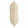 Back Cushion Cream 80 x 19 x 50 cm Fabric