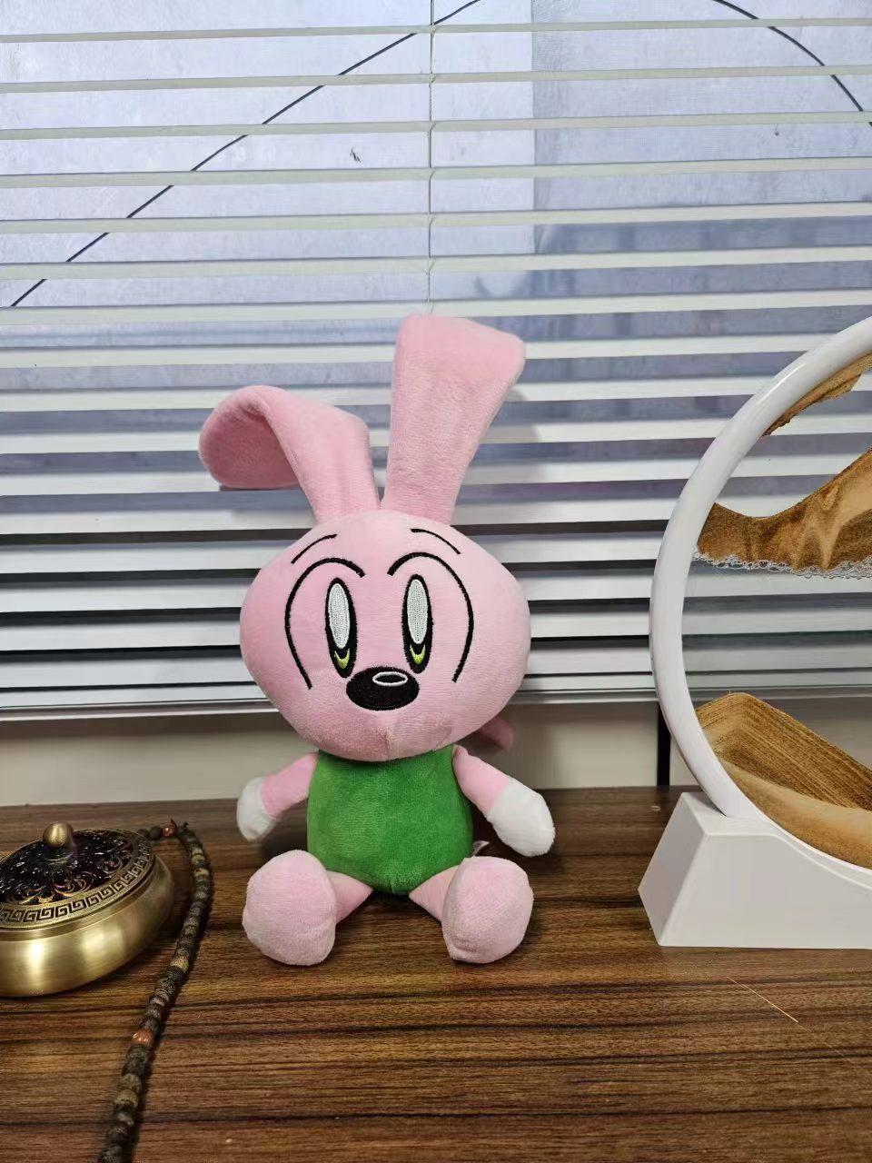 

Riggy Plush Blue Bunny Stuffed Toy Cute Rabbit Monkey Liji Plush Toy Perfect Holiday Gift For Kids