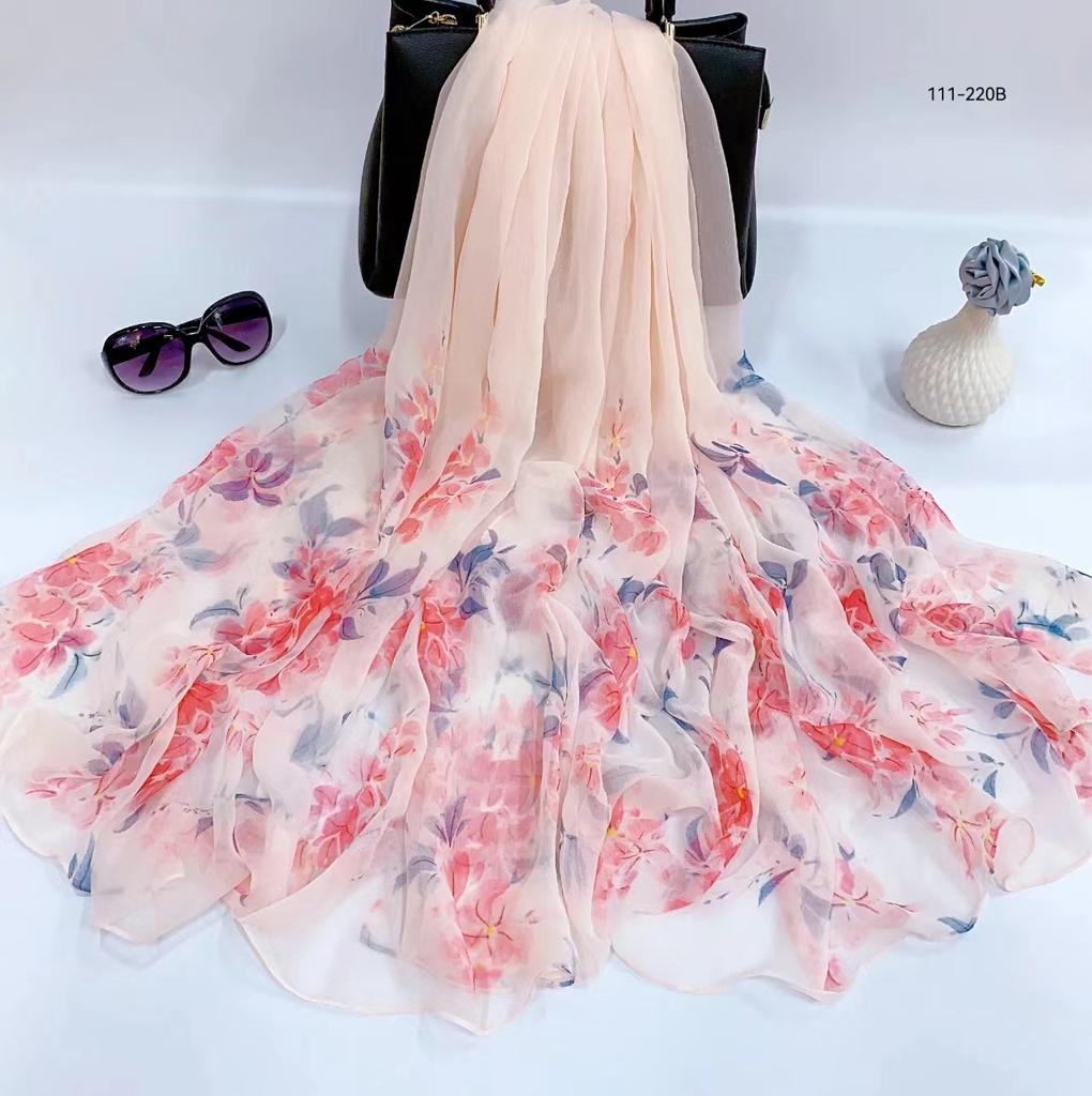 New Floral Bandanas Silk Scarf Women Headband Accessories Handkerchief Neckerchief Fashion Neck Scarfs Satin Ladies Foulard 2024