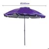 Beach Parasol - MARBUENO - 200 Cm - Nylon & Plastic - Purple - Lightweight 1.1 Kg
