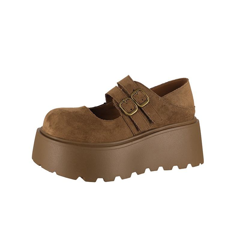 All-inclusive women's spring new versatile muffin casual shoes, small people pedal platform lazy shoes