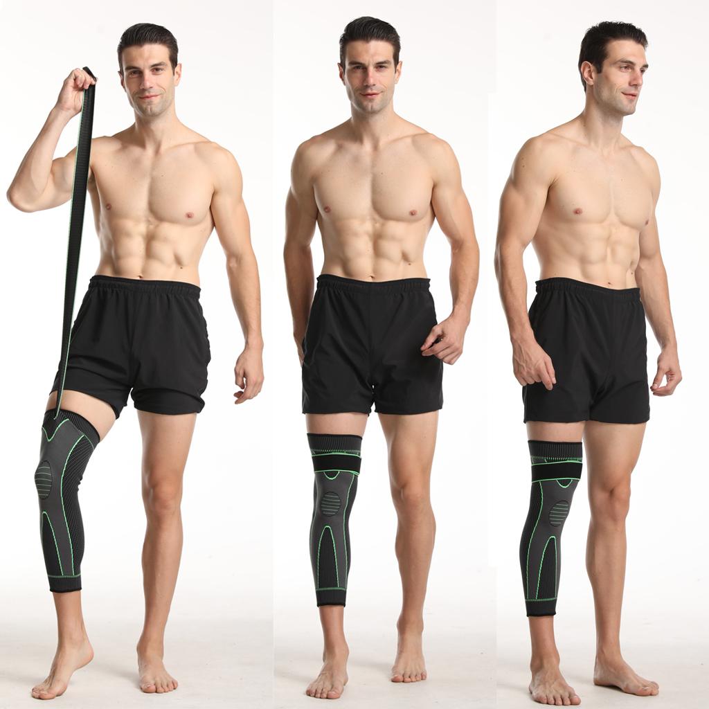 1Piece Sports Kneepad Men Pressurized Elastic Knee Pads Support Fitness Gear Basketball Volleyball Brace Protector