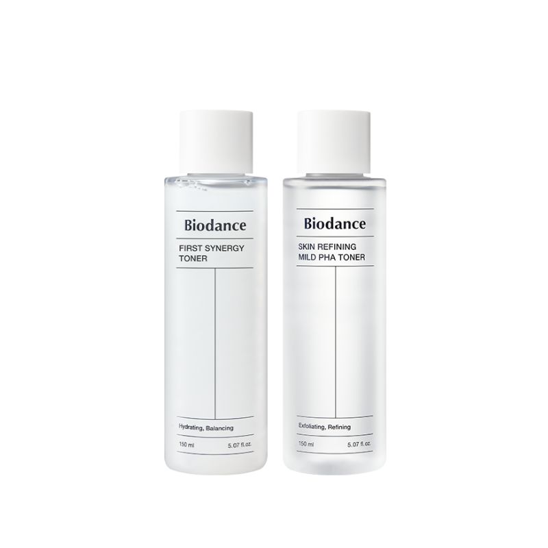 Biodance Synergy Toner + PHA Toner Daily Skin Balancing Exfoliating Care Set 150ml x2