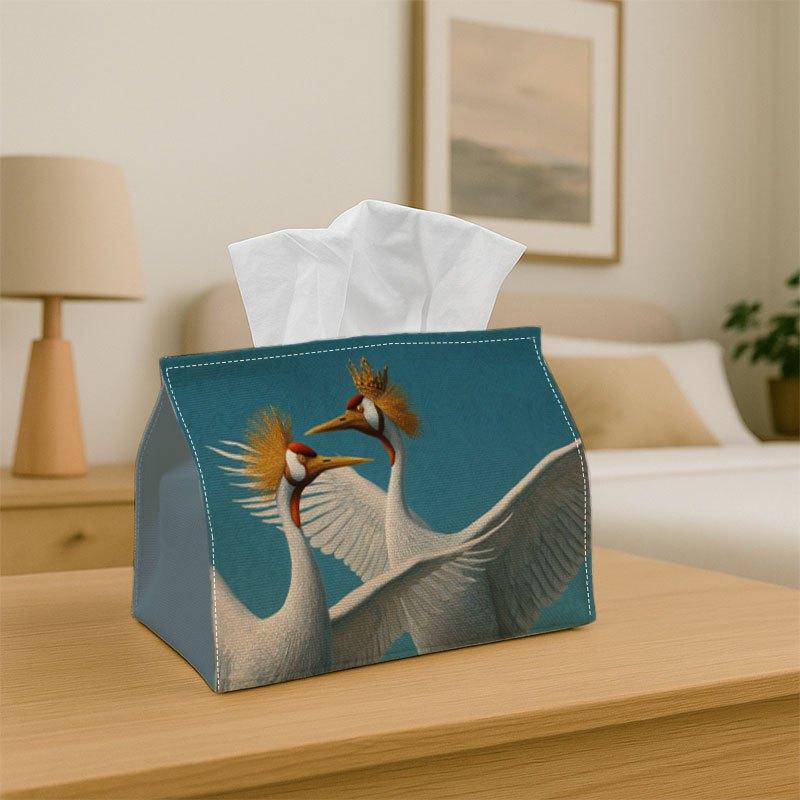 1pc Elegant Tissue Box Holder with Golden - Multifunctional Napkin Dispenser Suitable for Home, Car, Bedside Table Decor, Decorative Organizer Compati
