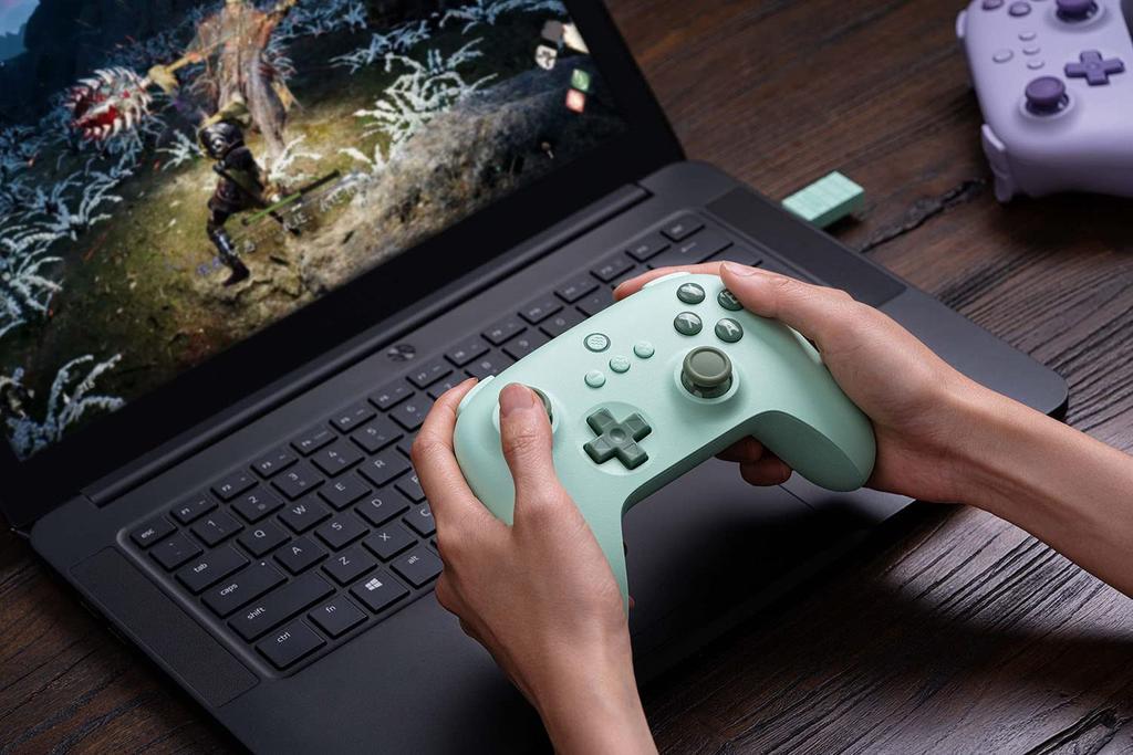 8Bitdo Ultimate C Wireless Controller for Windows Steam and Raspberry Pi 2.4g PC, Android, Deck, (Field Green)