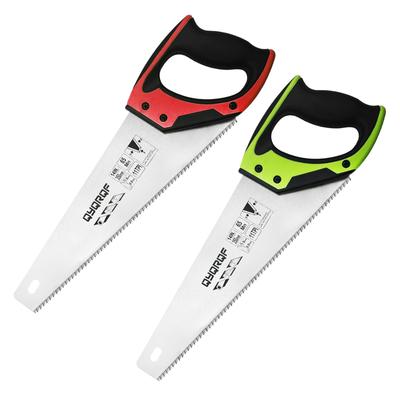 14in Pro Hand Saw, 11 TPI Fine-Cut Soft-Grip Hardpoint Handsaw Perfect for Sawing, Trimming, Gardening, Pruning & Cutting Wood, Drywall, Plastic Pipes