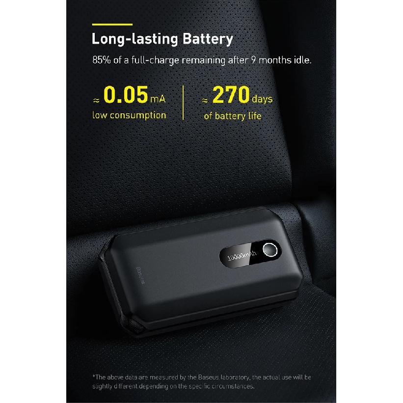 Baseus Car Jump Starter Starting Device 1000A Jumpstarter Auto Buster Emergency Booster 12V Car Jump Start Power Bank 10000mAh