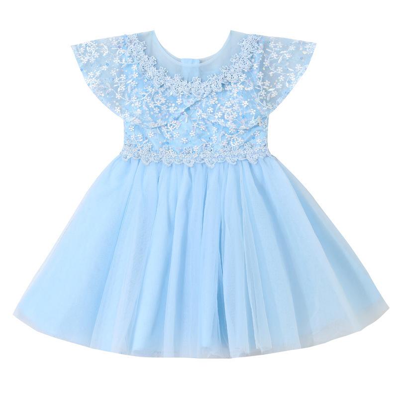 Children's Formal Dance Princess Dress: Puffy Gauze Flower Girl Outfit, Short Sleeve, Suitable for June 1 Performances