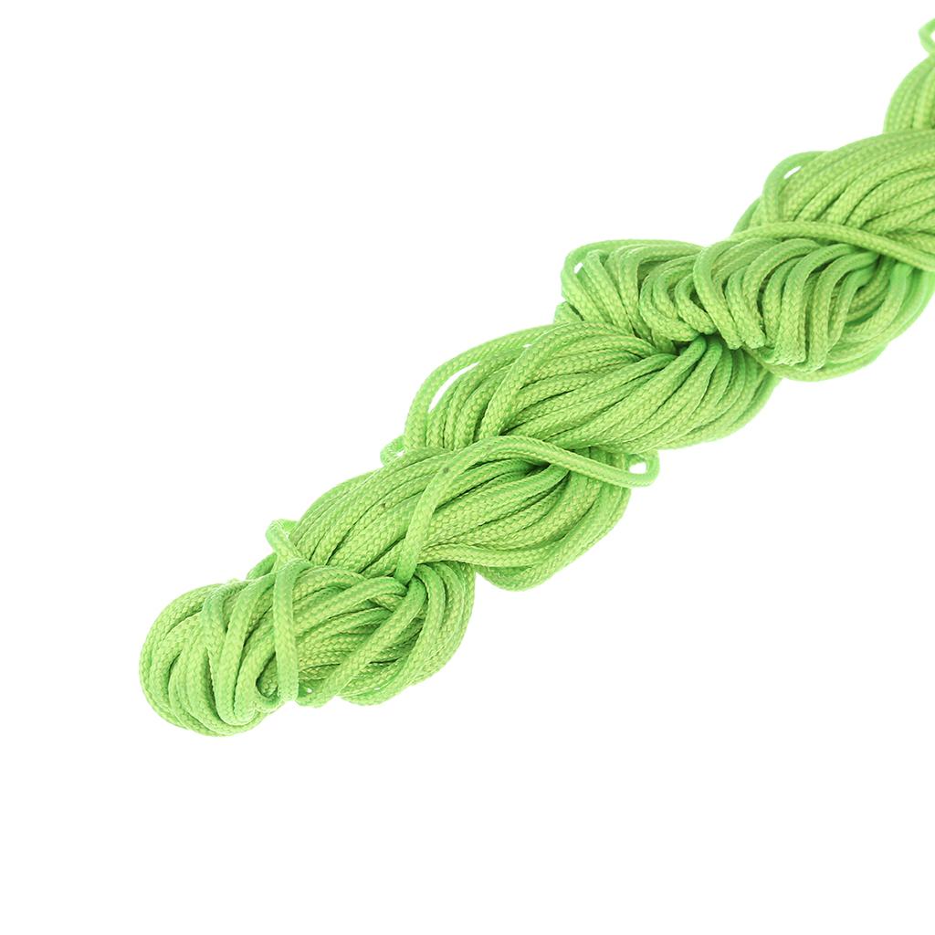 1/1.5mm Multicolor Nylon Cord Chinese Knot Thread Braided String for Jewelry Making Bracelet Tassels Beading Thread Supplies