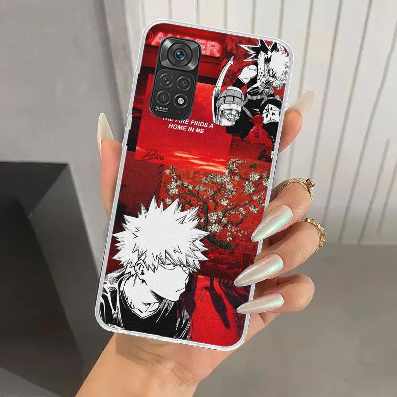 My Hero MHA Bakugou Katsuki Phone Case for Xiaomi Redmi Note 15 14 14S 13 12S 12 Pro 11S 11 Plus 11T 11E 10S Soft Funda Print Sh