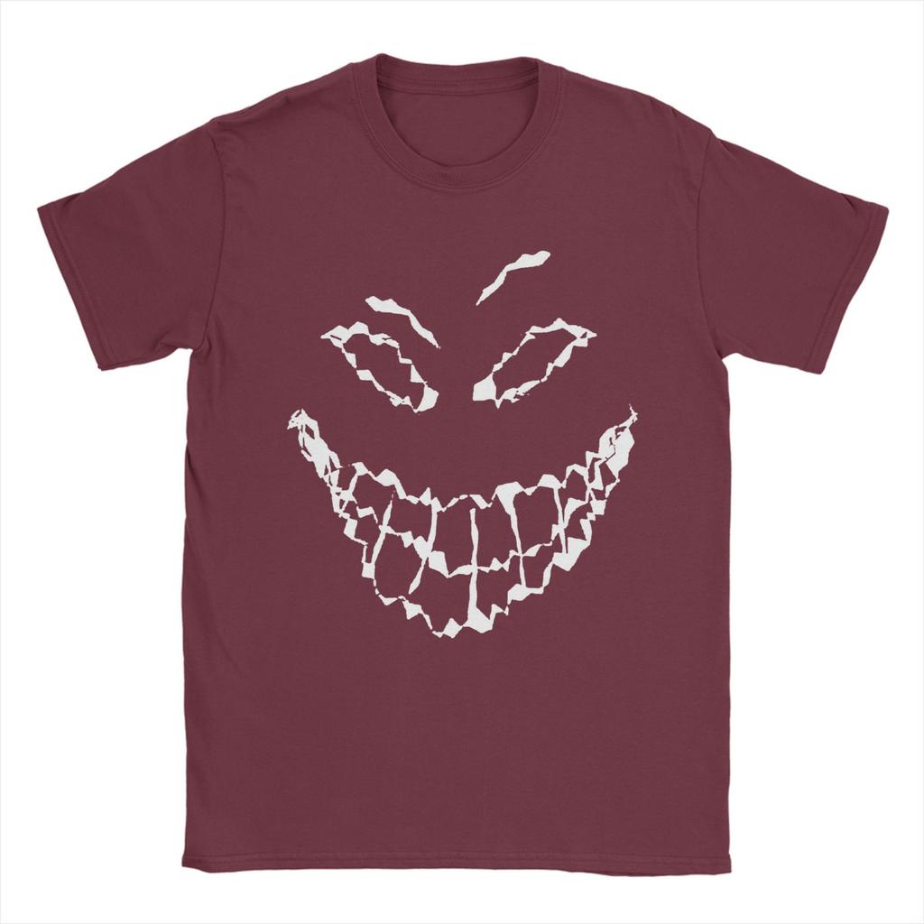 Big Smile Disturbed Music Disturbed Maskes T Shirt For Mens Summer Vintage T-Shirts O-Neck Hippie Tee Shirt Big Size Clothes