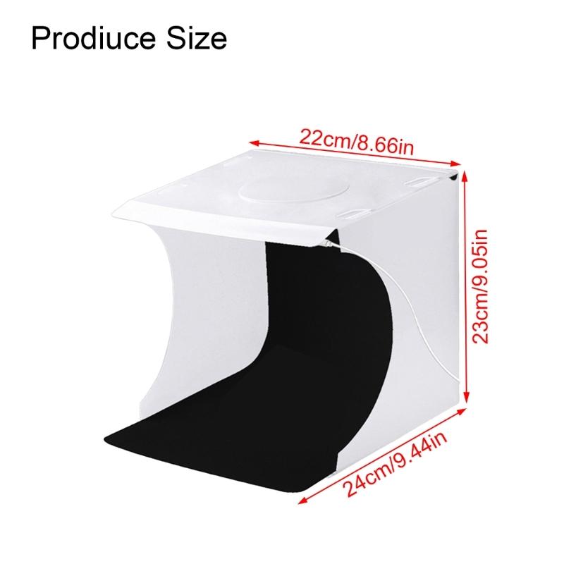 Profession Folding Light Box Photography Photo Studio Soft Box LED Light Soft Box Photo Background Kit for DSLR Camera