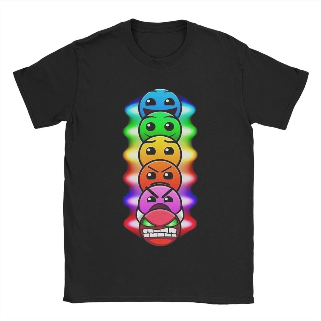 T-shirt Unisex Unisex Runner Geometry Dash Gioco Divertente 100% Cotone Magliette Manica Corta Geometric Dash T-shirt Girocollo Abbigliamento Estate