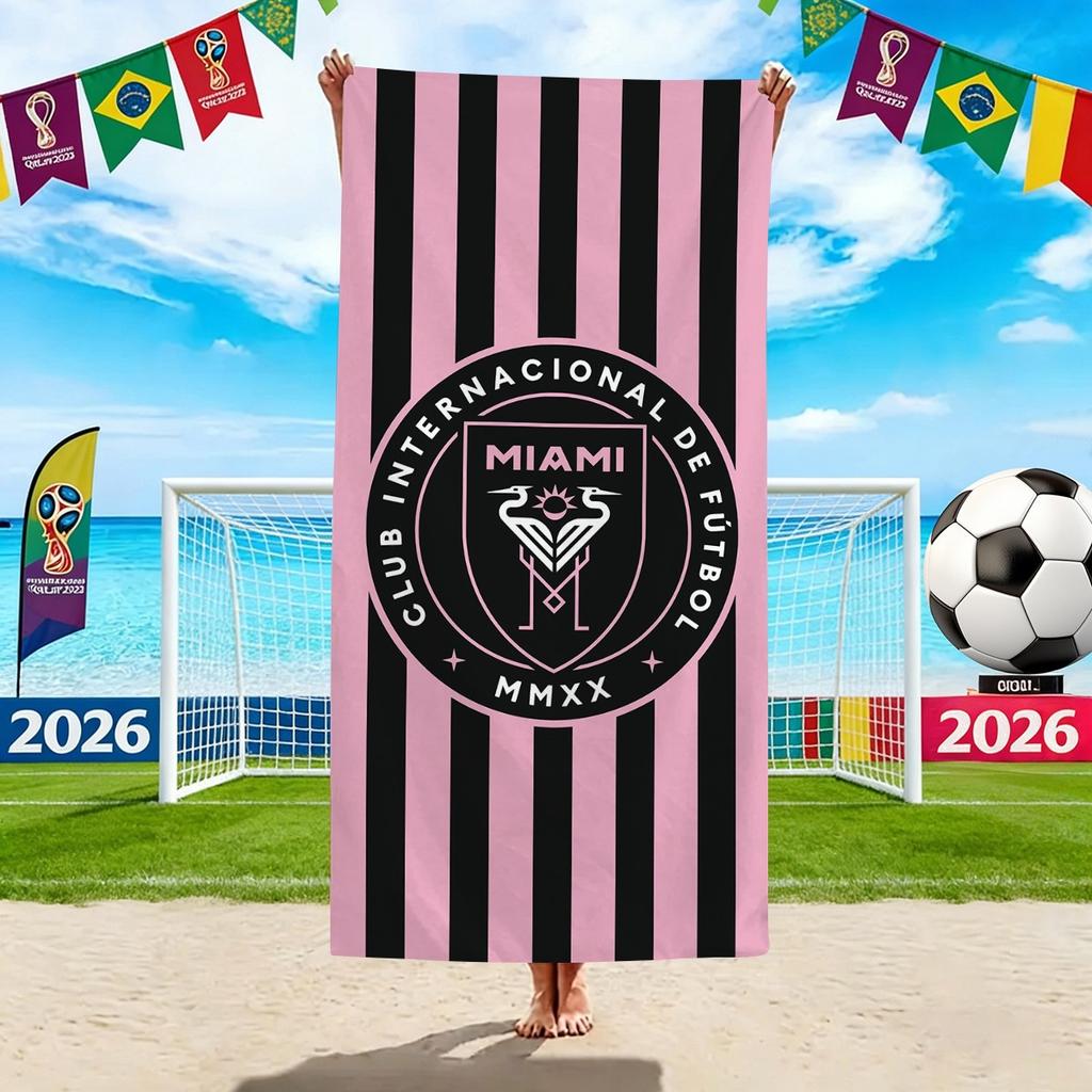 World Cup Beach Towels, Us-Canada-Mexico Football Team Microfiber Quick-Drying Absorbent Bath Towels, Sports Towels
