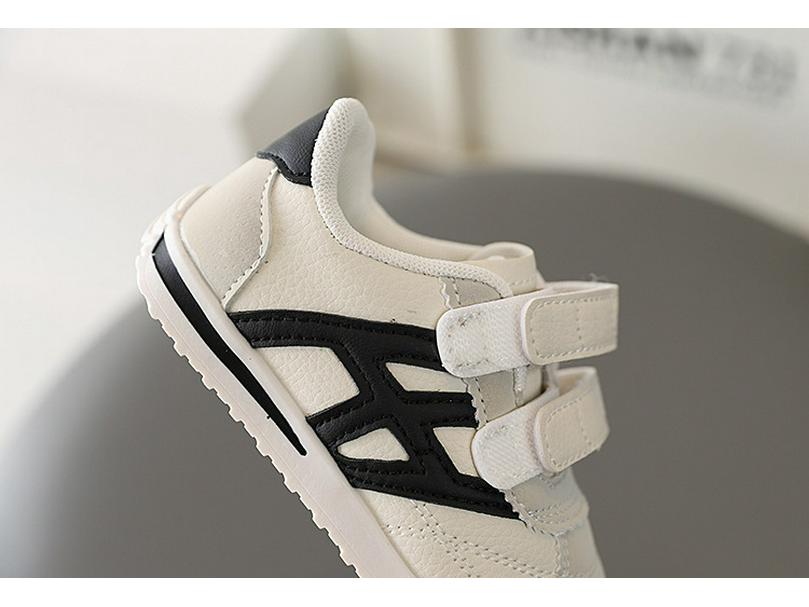 Kids' Stylish Velcro Loafers - Spring/Autumn 2026: Comfy White Shoes for Toddler Girls & Boys