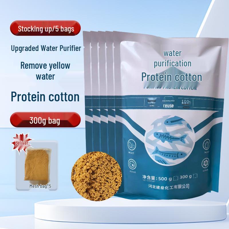 Protein Cotton Water Purifier Balls for Aquarium: Remove Yellow Water & Odors