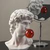 Handcrafts Resins Bubble Blowing Sculpture Funny Greek Mythology Bust Figurine Desk Ornament for Collectors Home Decors