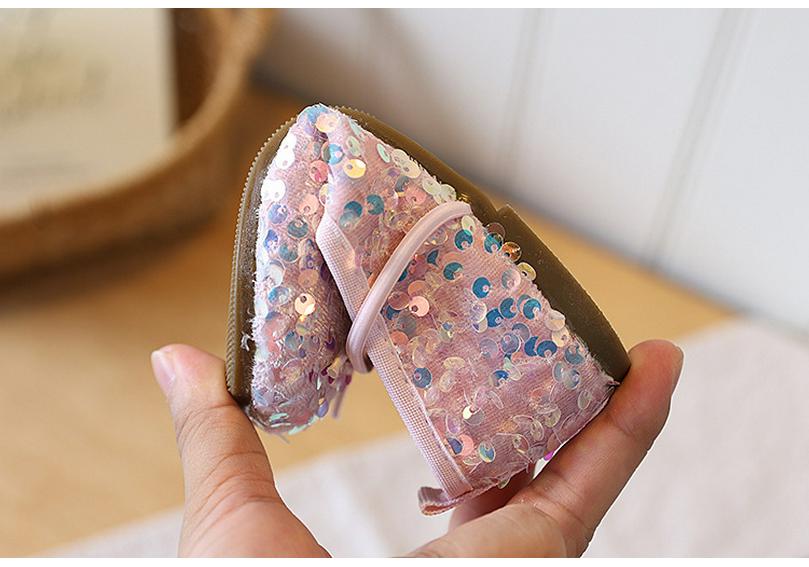 2026 Trendy Sequin Bow Princess Flats - Soft Sole Kids' Shoes for Girls