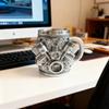 1pc V8 Engine Design Stainless Steel Cups, Mugs, Coffee Cups, Decorations, Ideal Gifts for Car Enthusiasts