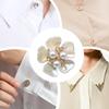 Perlenblumen-Knopfabdeckung Strassbesetzte Clips Abnehmbare Manschettenknöpfe Knopfabdeckung Für Damen Hemden Basteln DIY